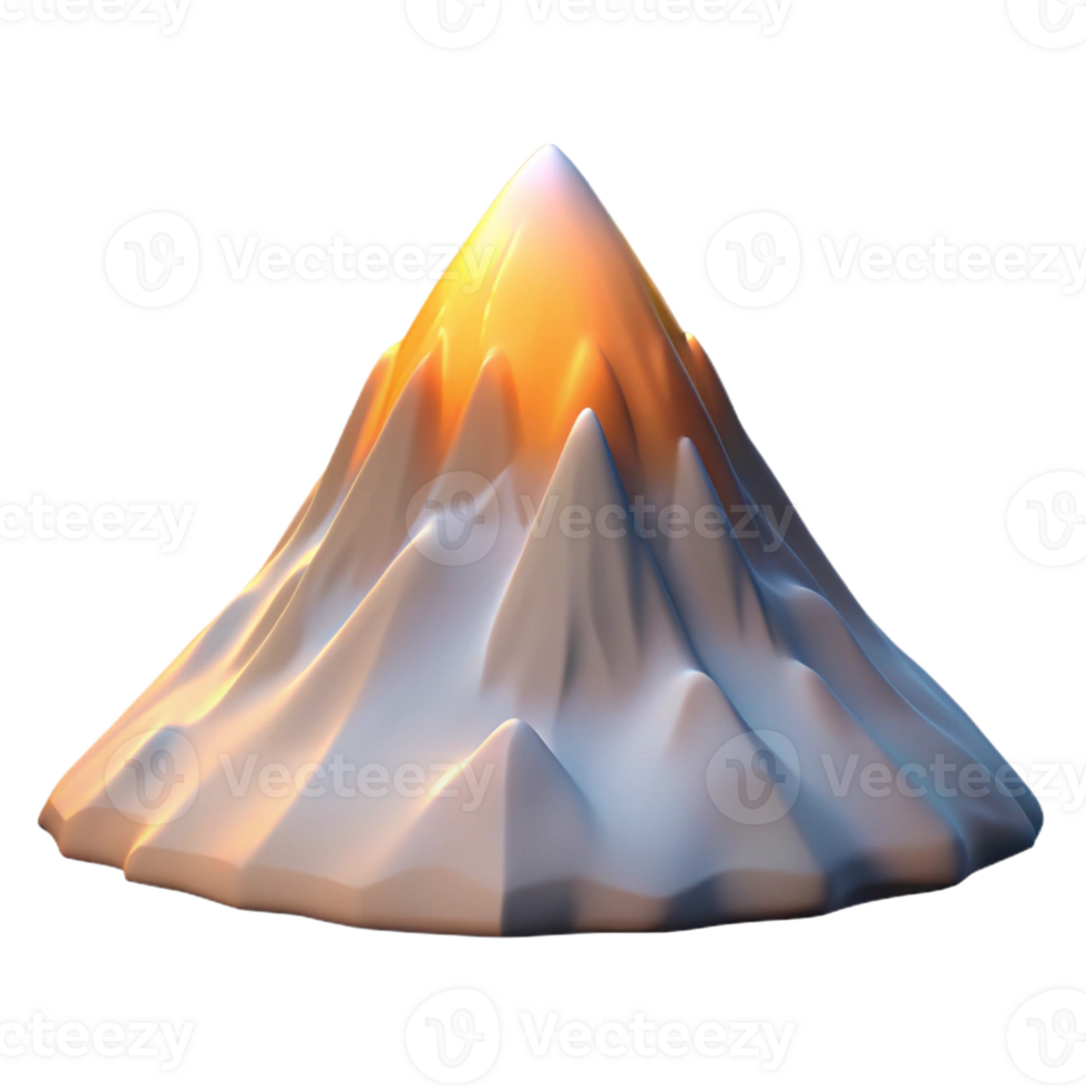 stunning rustic A Snow Covered Mountain Peak at Sunrise exclusive png