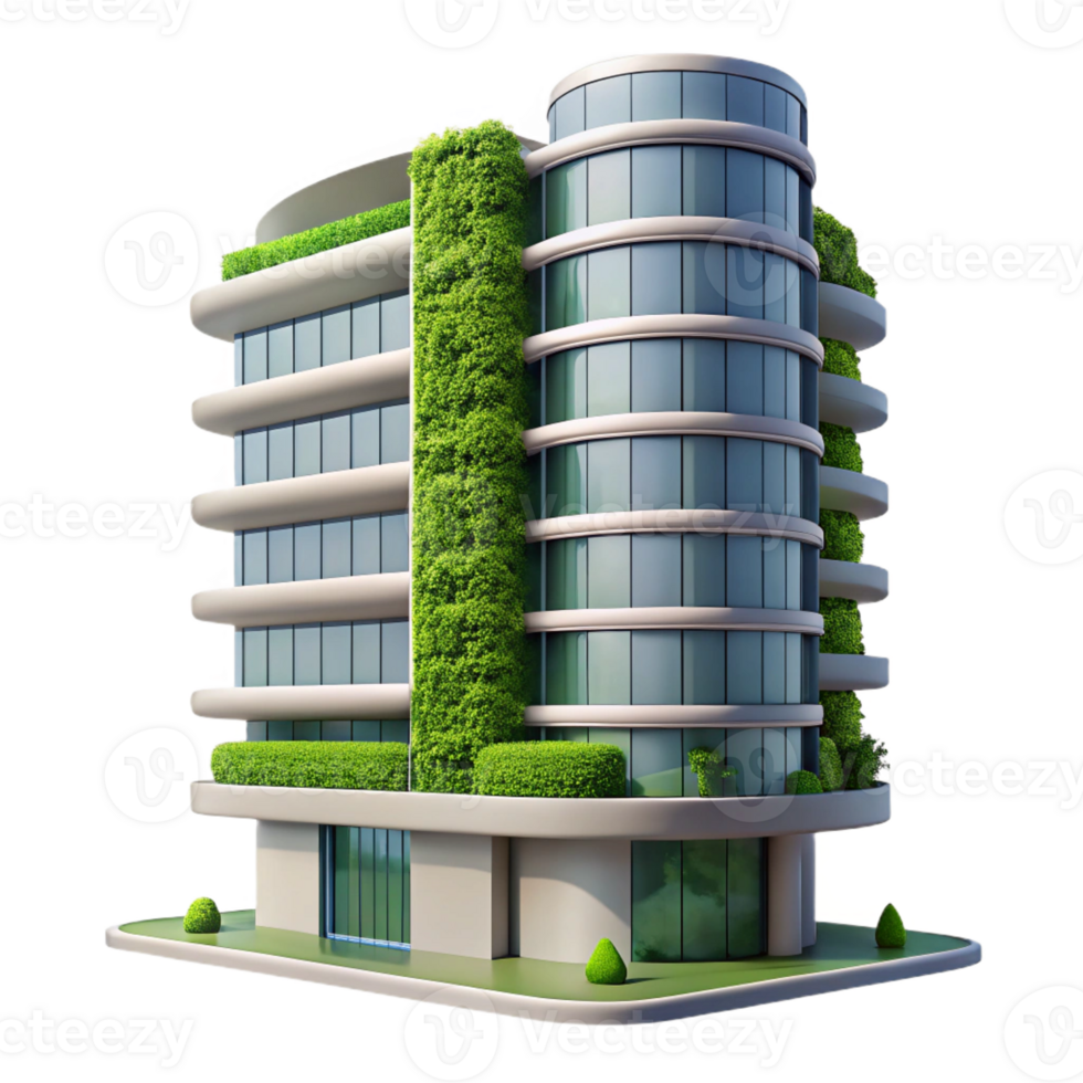beautiful rustic Bio Integrated Skyscraper Living Walls high quality png