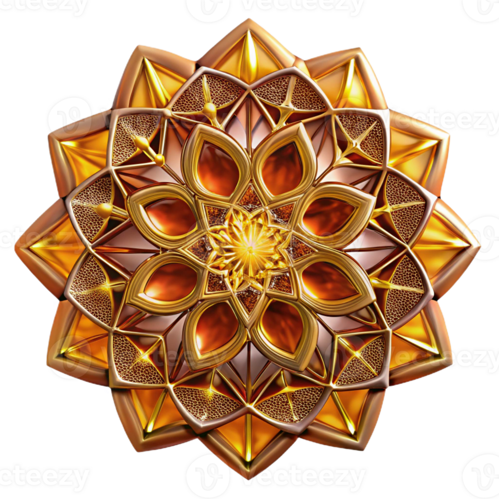 serene minimalist A kaleidoscope of vibrant, stained-glass patterns, illuminated by a warm, golden light, in an Art Nouveau style genuine png