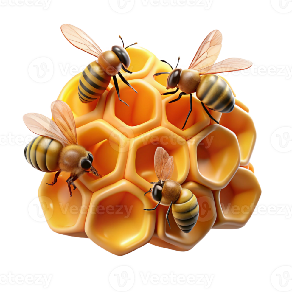 impressive rustic A Swarm of Bees Buzzing Around a professional png