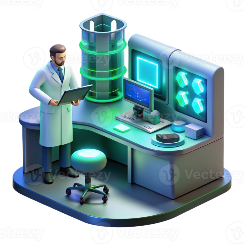 wonderful creative A Futuristic Laboratory Filled with genuine png
