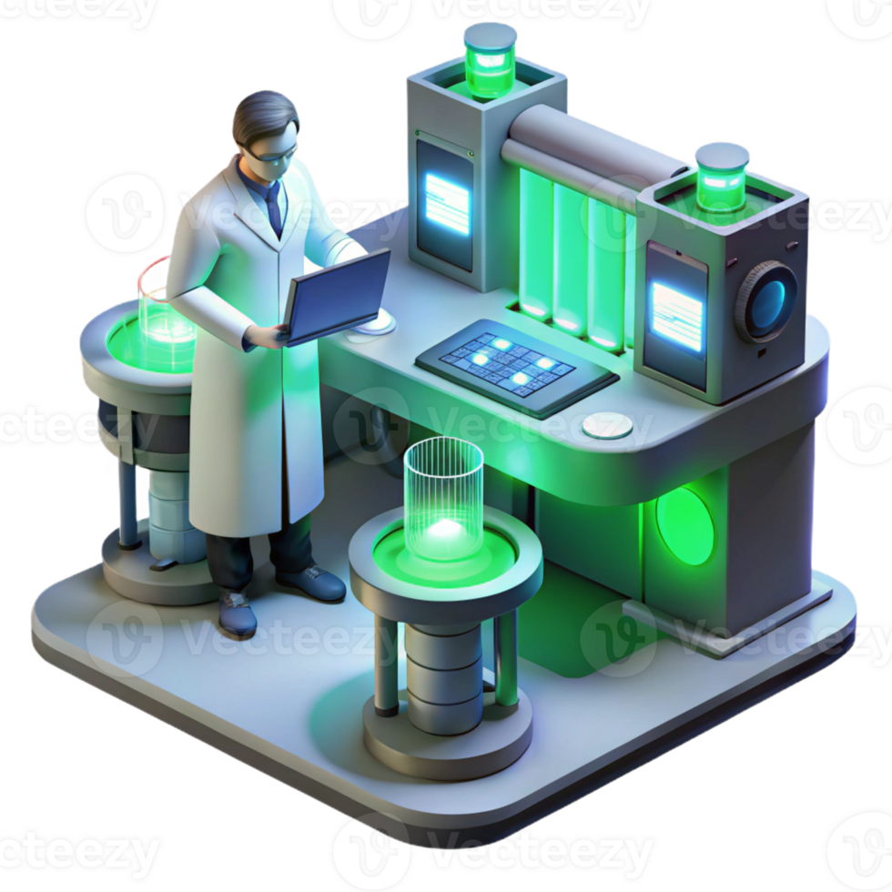 beautiful rustic A Futuristic Laboratory Filled with original png