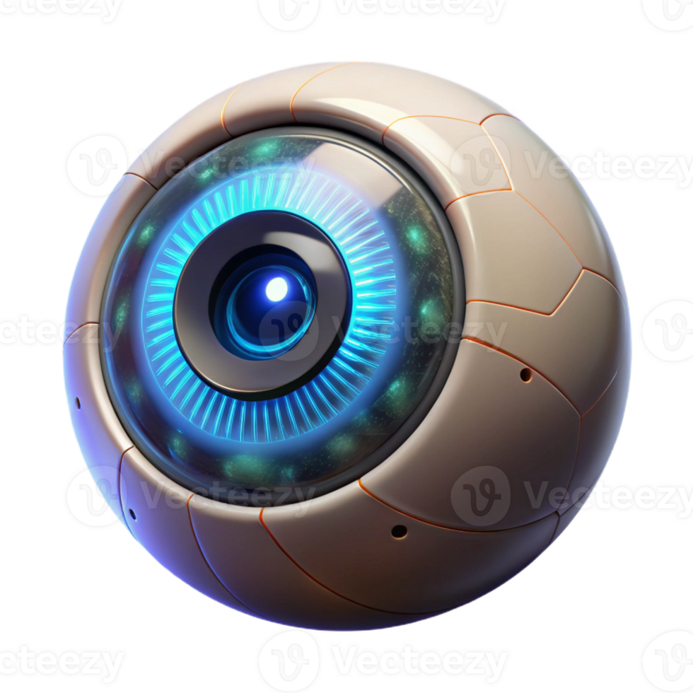 extraordinary vintage A Close Up of a Bionic Eye Intricate professional png