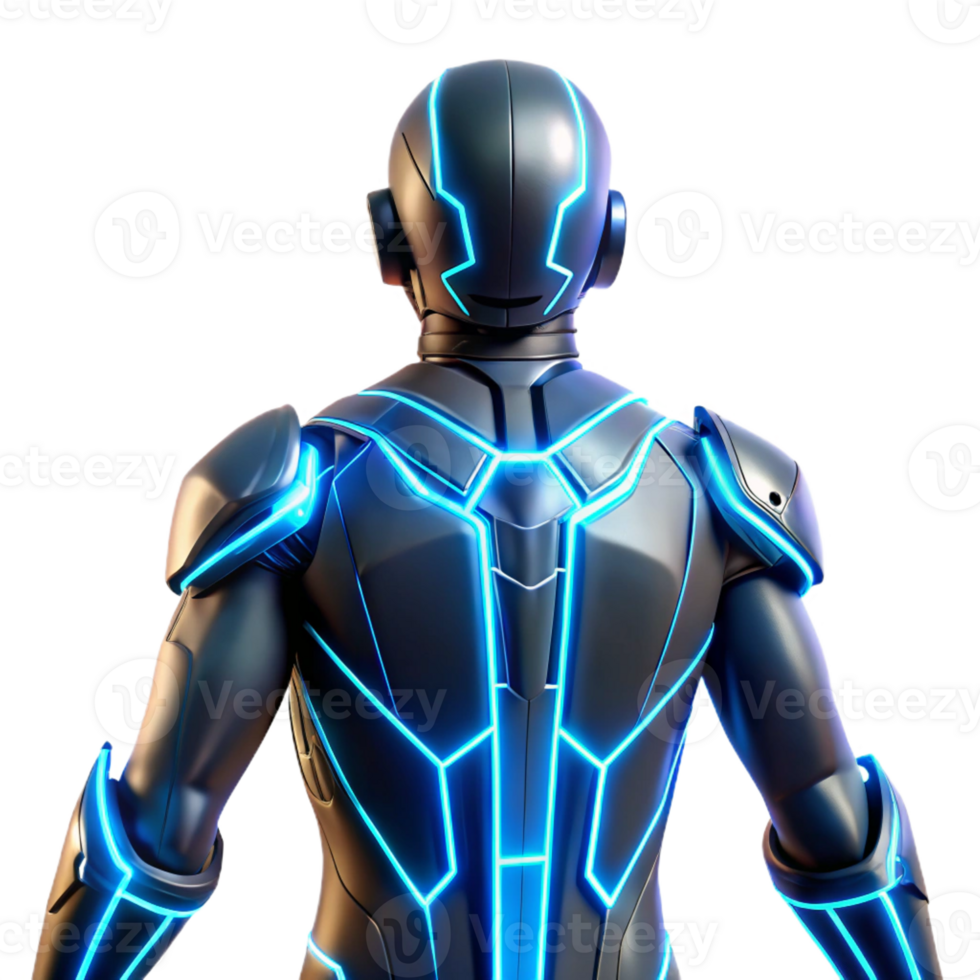 elegant artistic A Futuristic Exoskeleton Suit with high resolution png