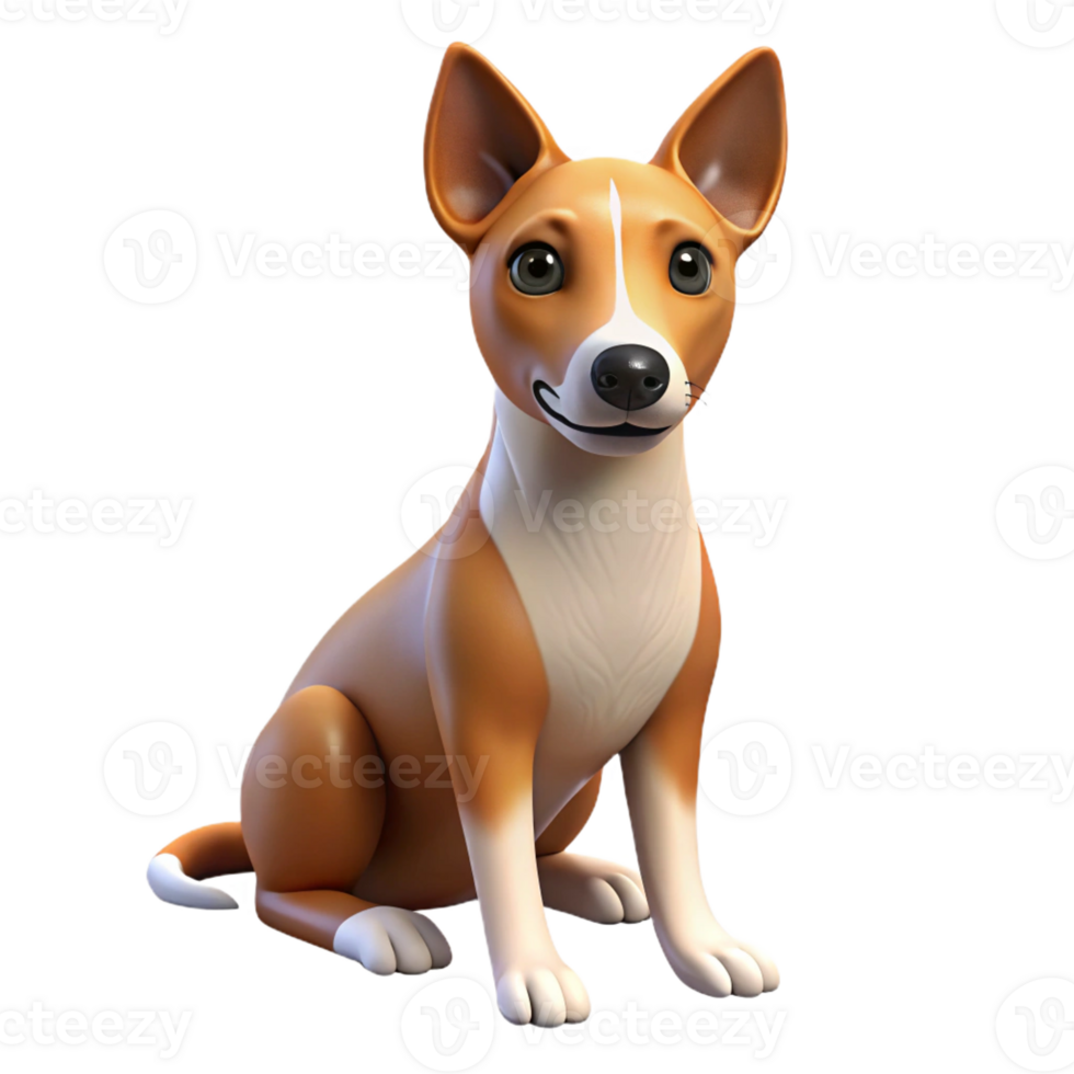 impressive traditional A Loyal Dog Sitting Patiently Studio premium png