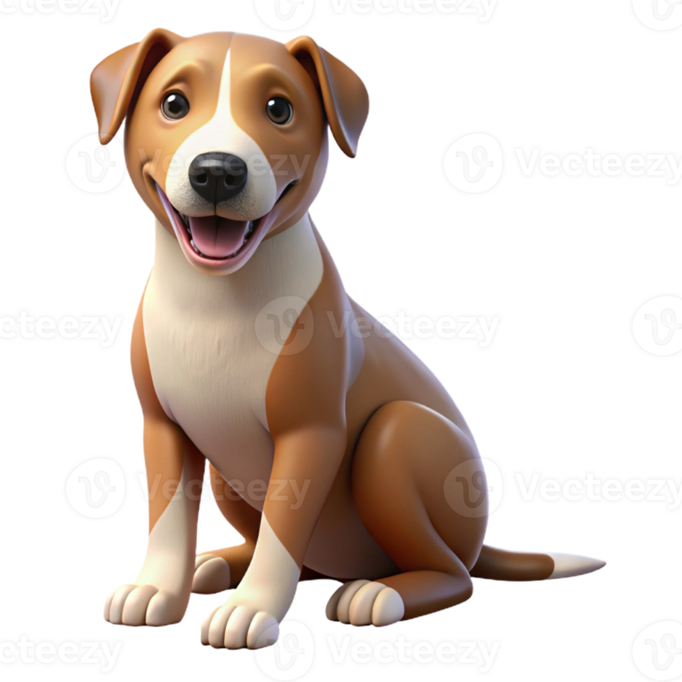 serene traditional A Loyal Dog Sitting Patiently Studio exclusive png