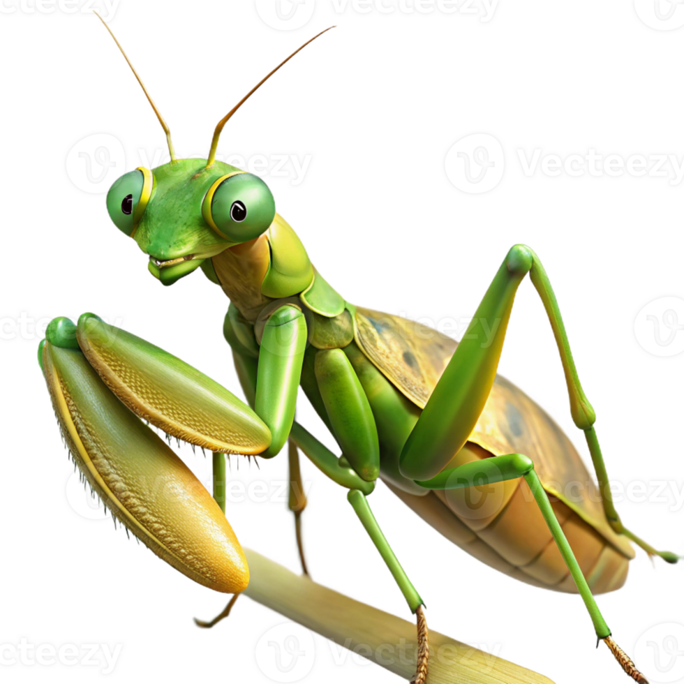 beautiful rustic A Praying Mantis Perched on a Branch high resolution png