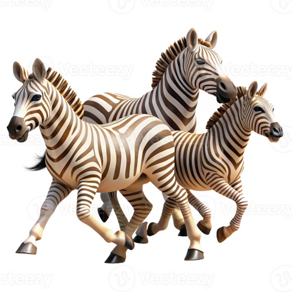 magnificent modern A Herd of Zebras Running Across the exclusive png