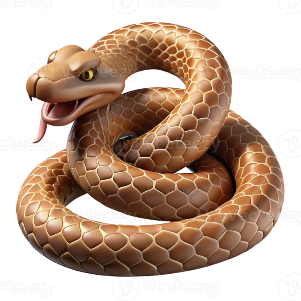 dramatic classic A Coiled Rattlesnake Ready to Strike exclusive png
