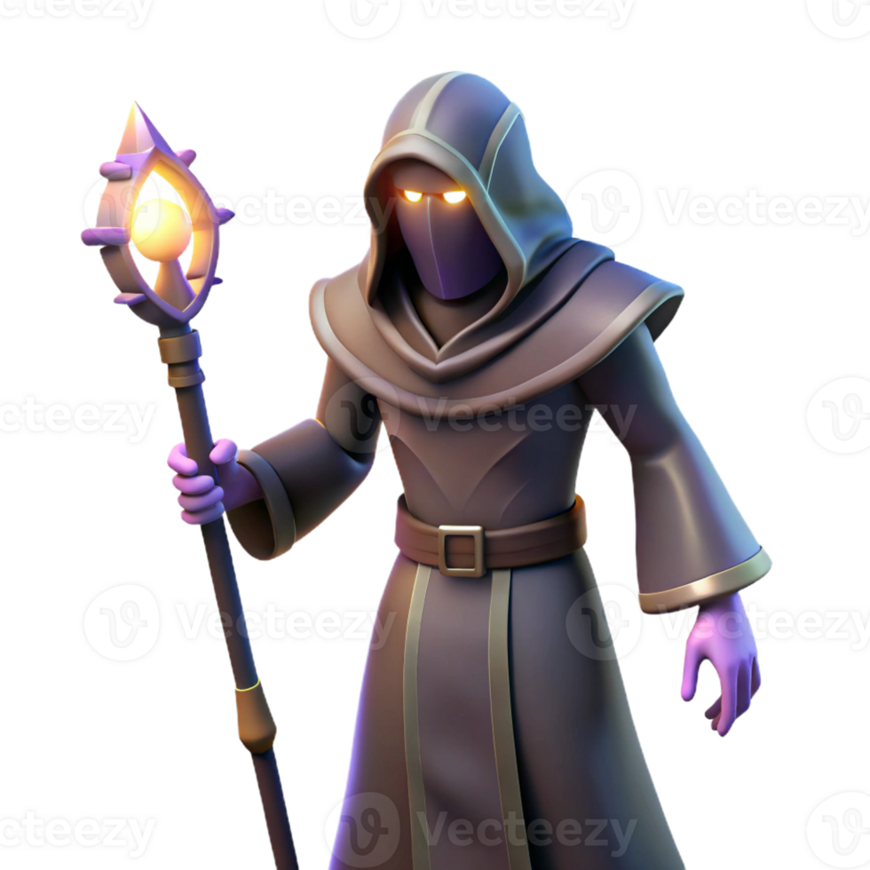 impressive artistic A Mysterious Hooded Figure Holding a authentic png