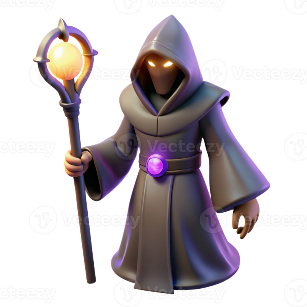 extraordinary minimalist A Mysterious Hooded Figure Holding a original png