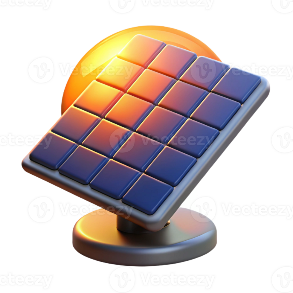 wonderful traditional A Solar Panel Array Reflecting a Vibrant genuine png