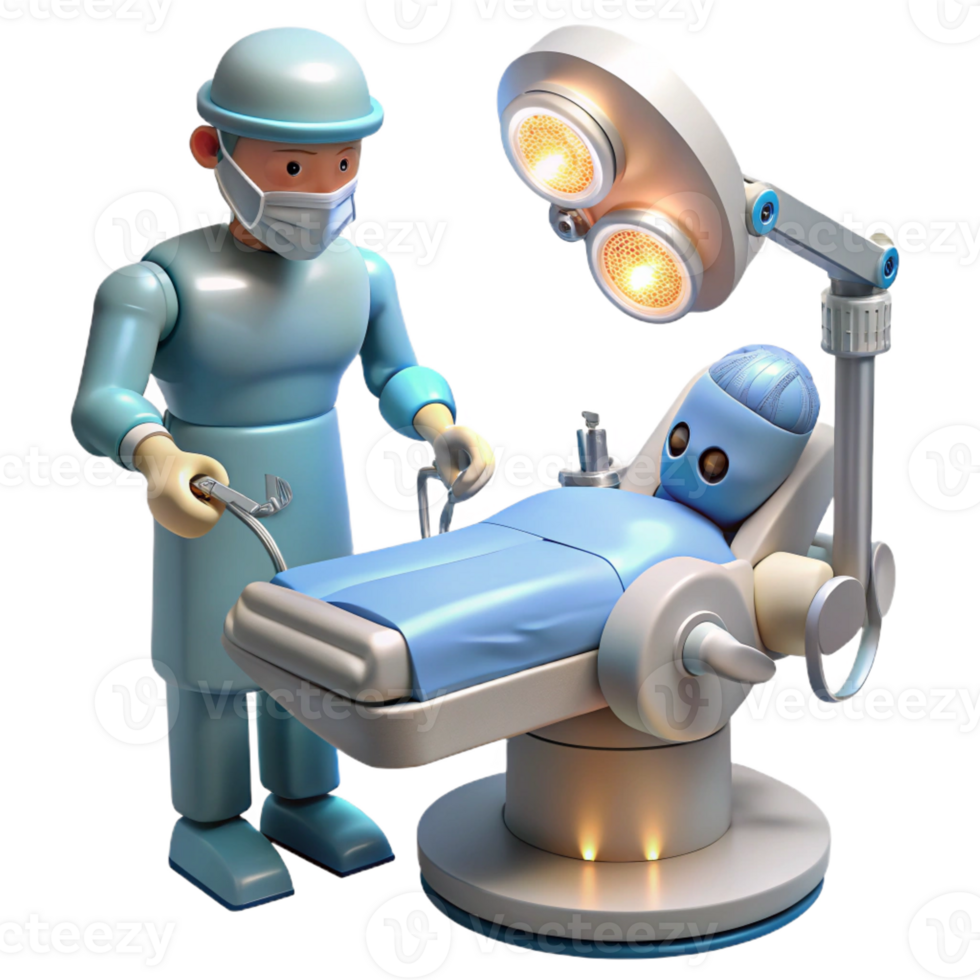 stunning traditional A Robotic Surgeon Performing a Delicate authentic png