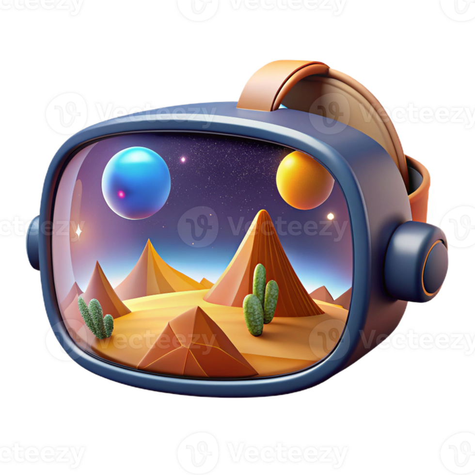 magnificent creative A Virtual Reality Headset Displaying a exclusive png