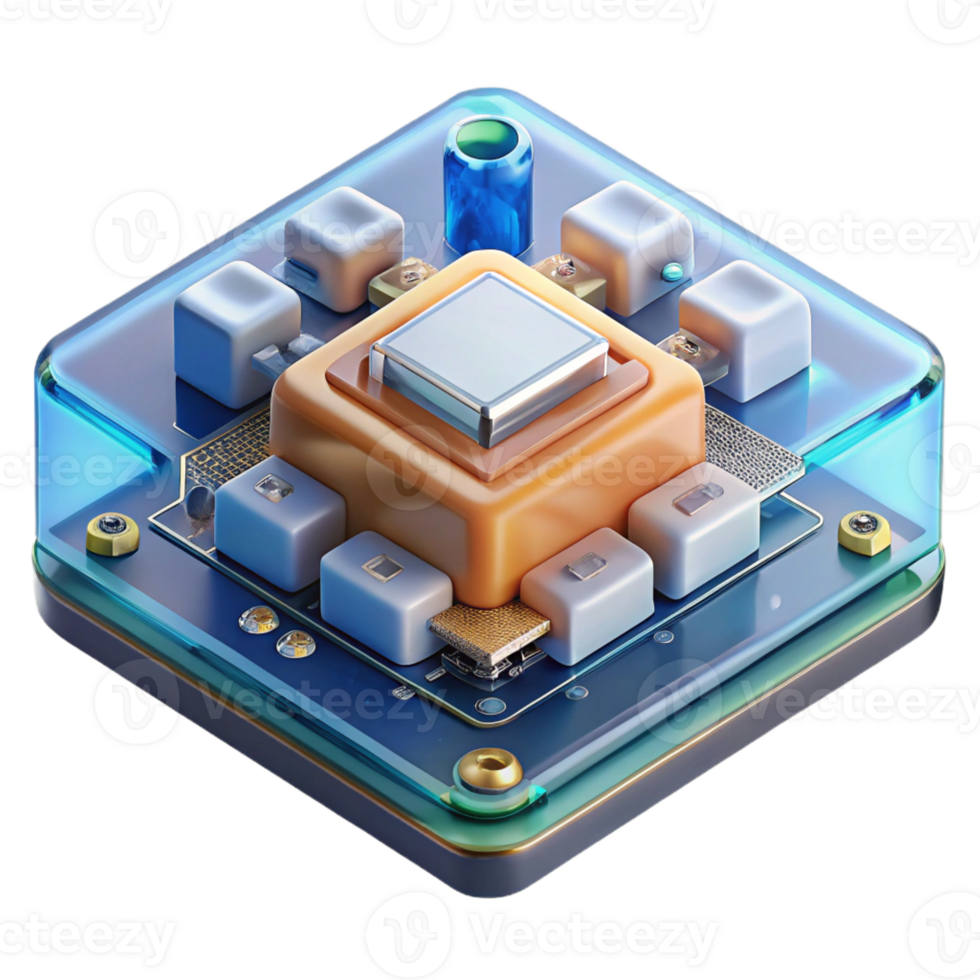 extraordinary contemporary A Close Up of a Computer Motherboard 4K png