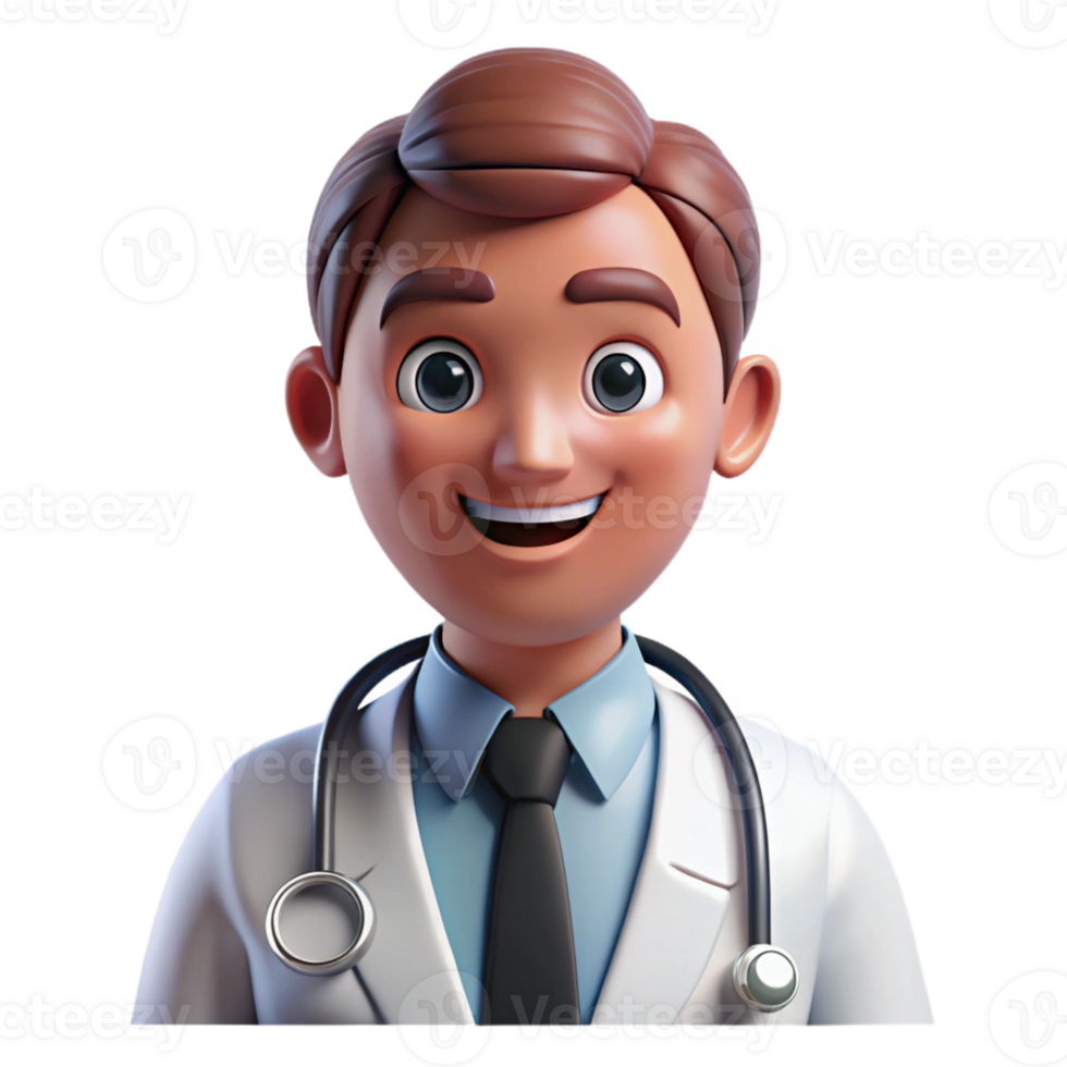 impressive modern Portrait of a Kind Hearted Doctor with a exclusive png