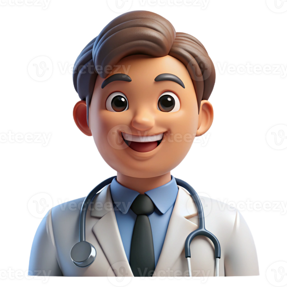 elegant traditional Portrait of a Kind Hearted Doctor with a detailed png