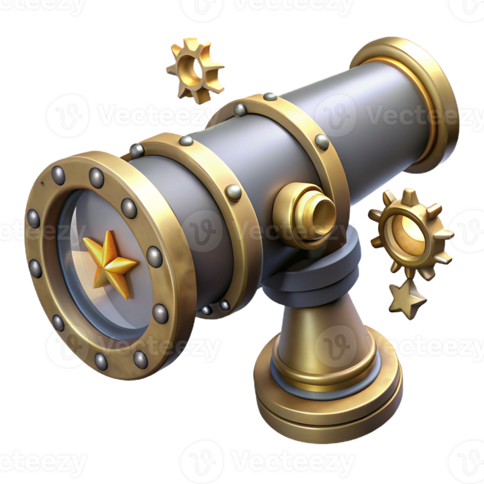 vibrant vintage A Steampunk Compass with Intricate Gears exclusive png