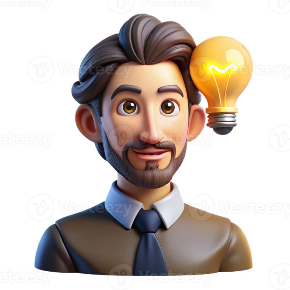 stunning creative Portrait of a Creative Innovator with a high quality png