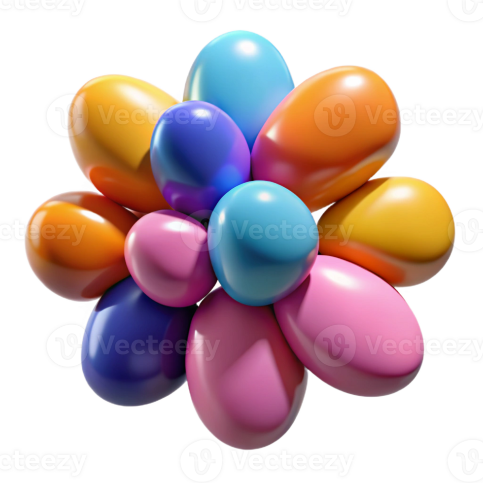 impressive minimalist A Group of Colorful Pebbles Polished and authentic png