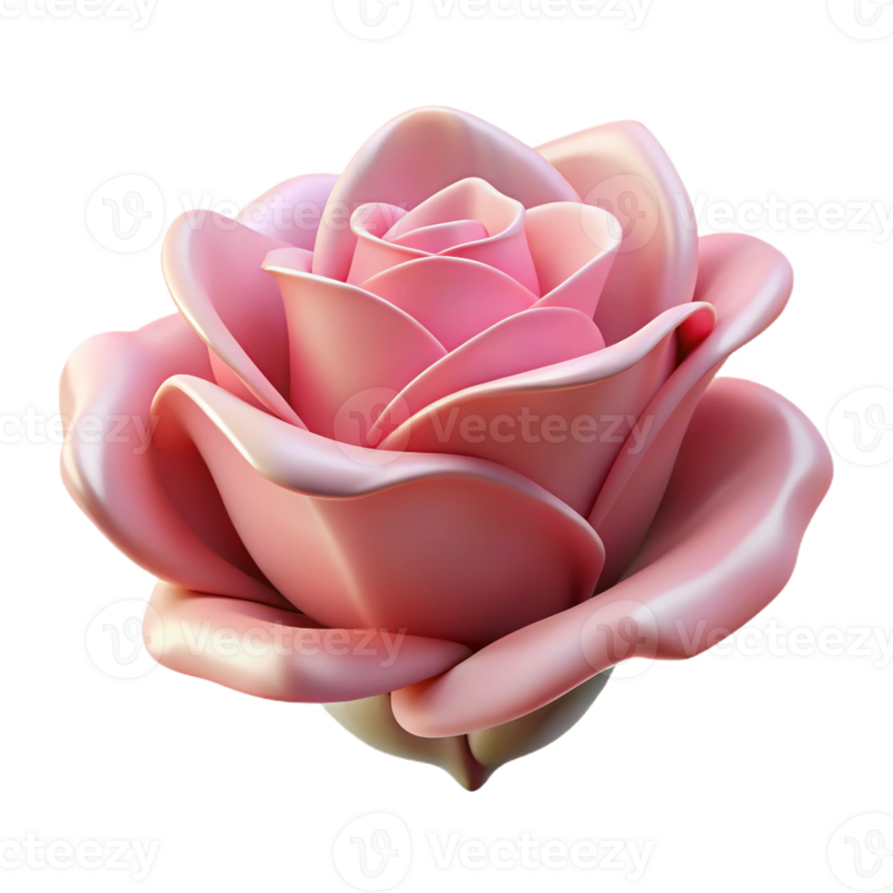 stunning artistic A Single Rosebud Delicate Petals Soft detailed png