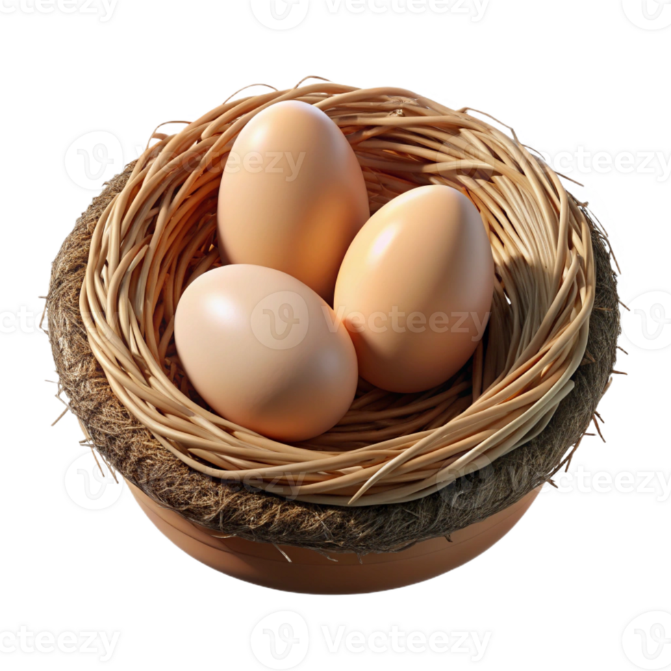 impressive abstract A Bird S Nest with Eggs Intricate premium png