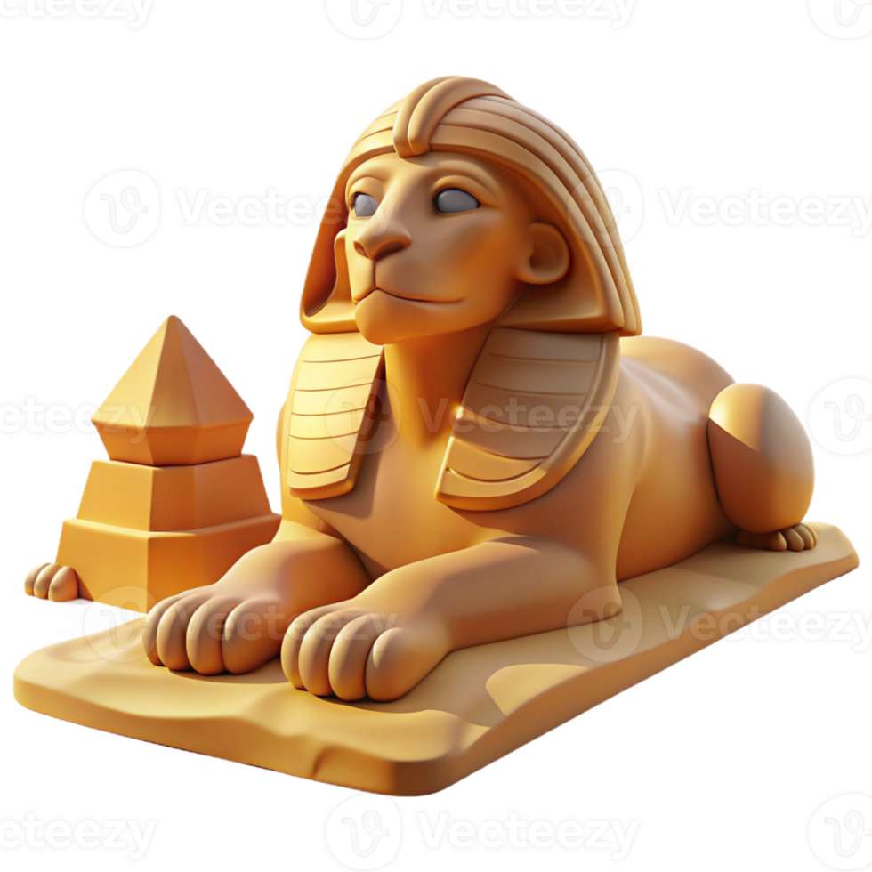 impressive vintage A Serene Sphinx with the Head of a high quality png
