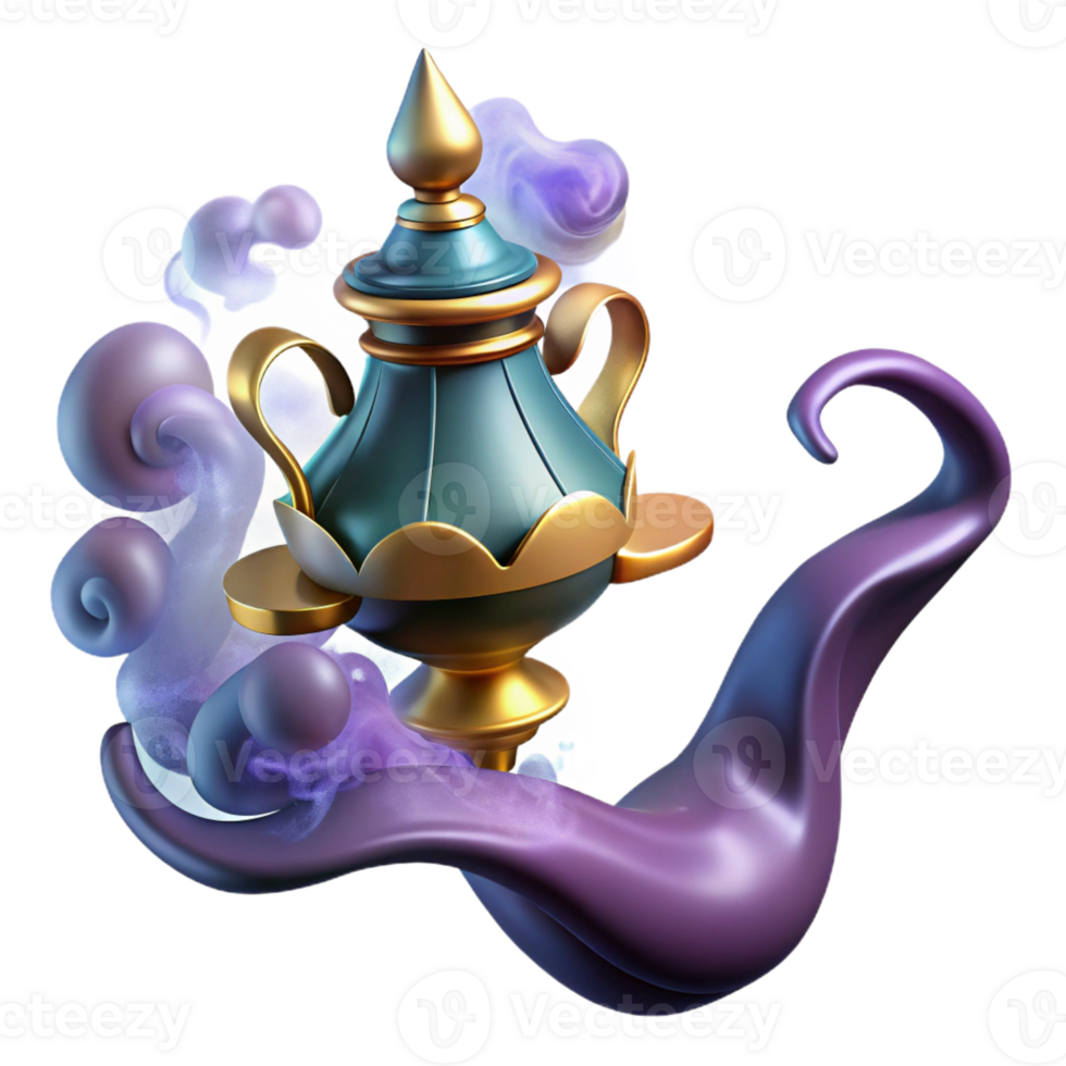 extraordinary rustic A Powerful Djinn Emerging from a Ornate original png
