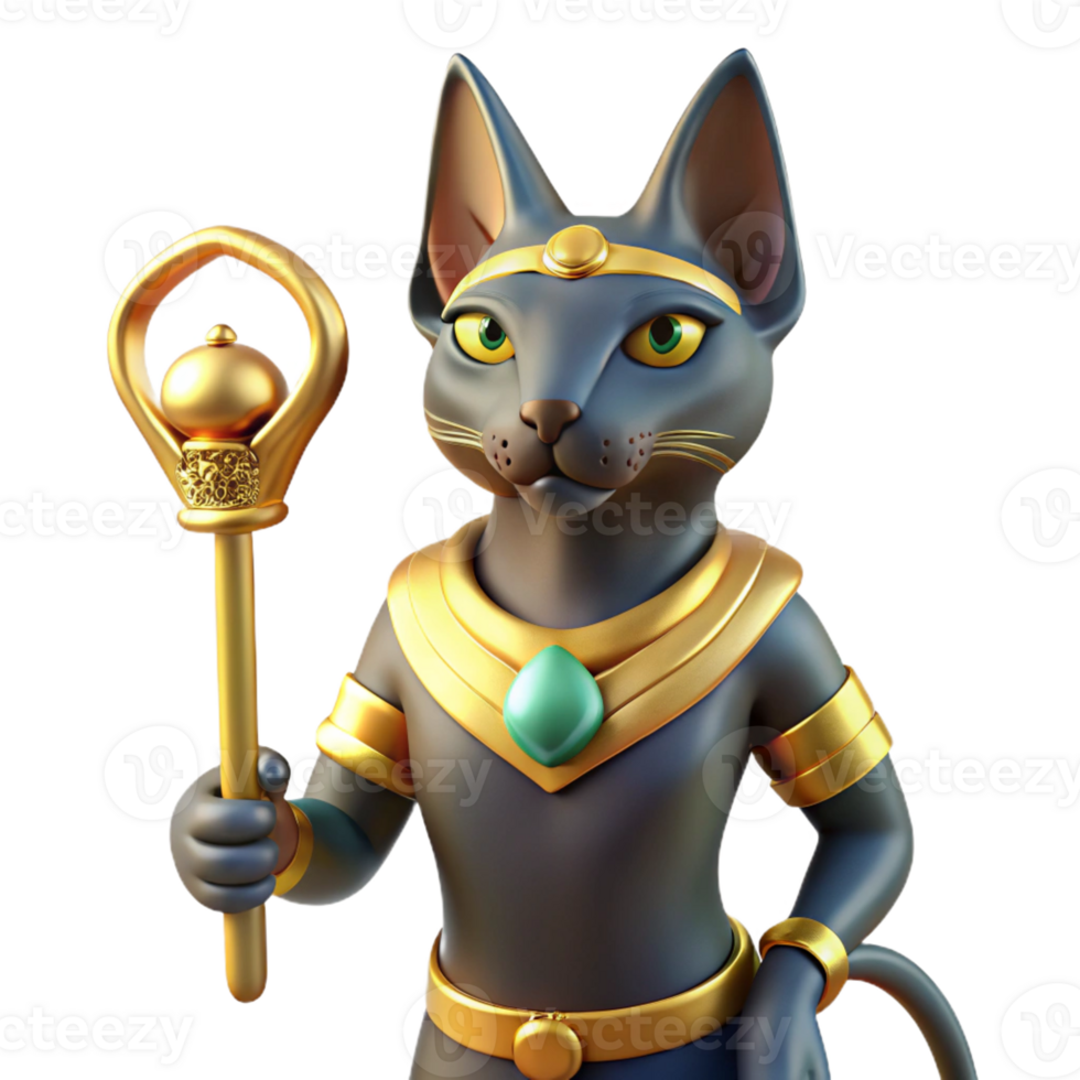 dramatic artistic A Mysterious Bastet with the Head of a exclusive png