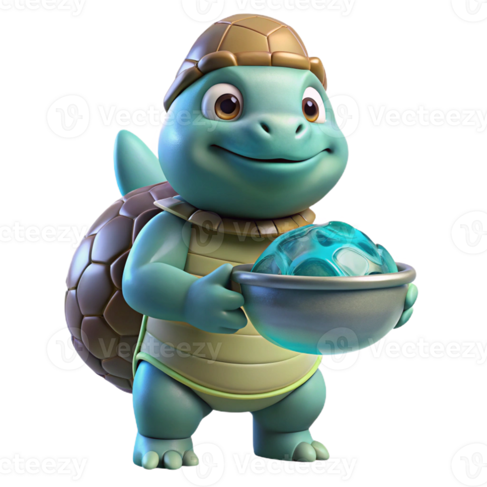 vibrant classic A Benevolent Kappa with a Turtle Shell original png