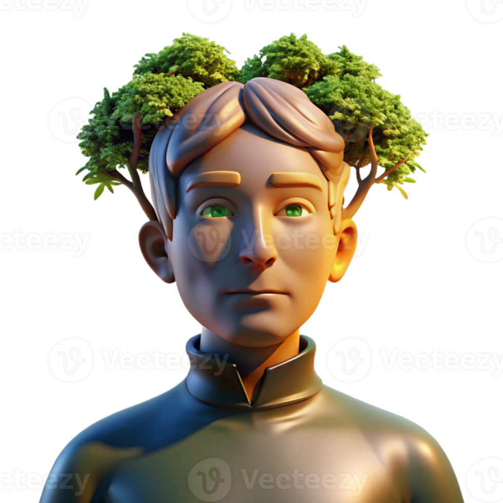 impressive creative Portrait of a Person Morphing Into a high resolution png