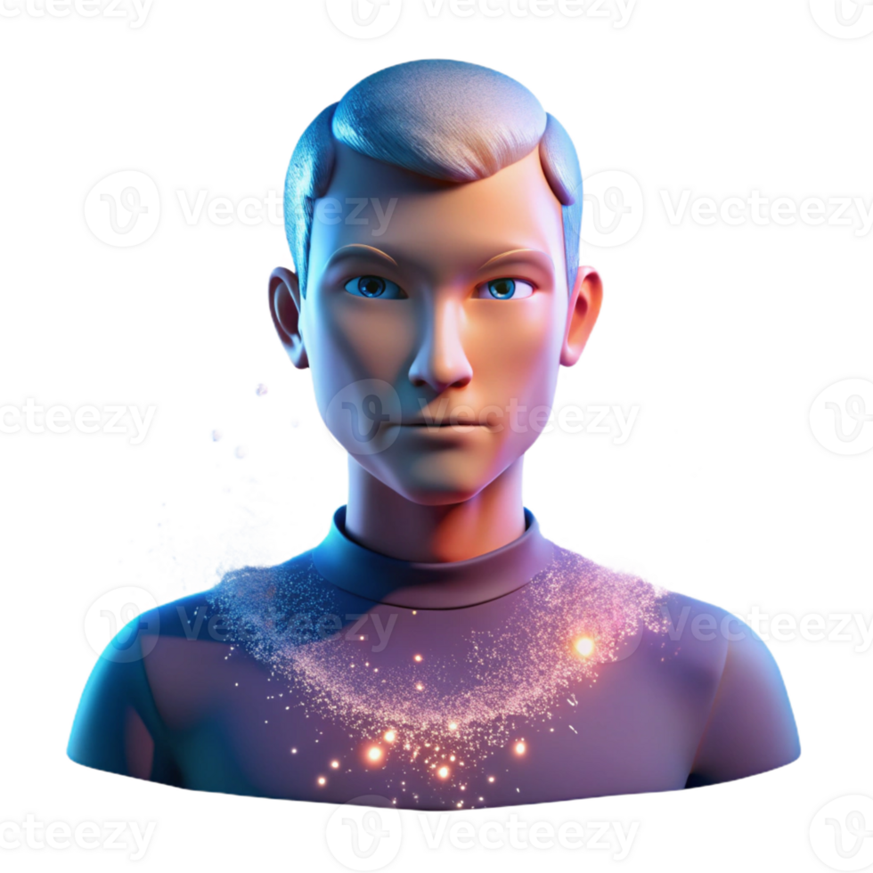 serene artistic Person Dissolving Into genuine png