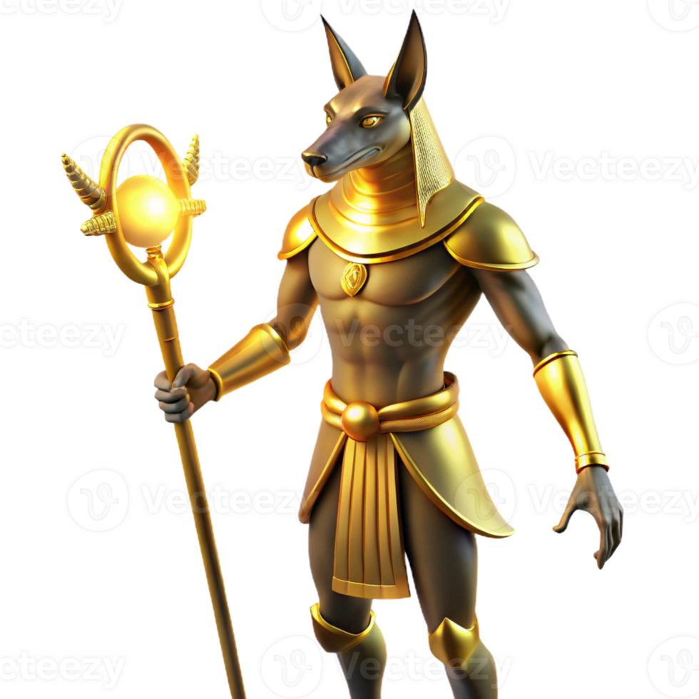 beautiful vintage A Majestic Anubis with the Head of a genuine png