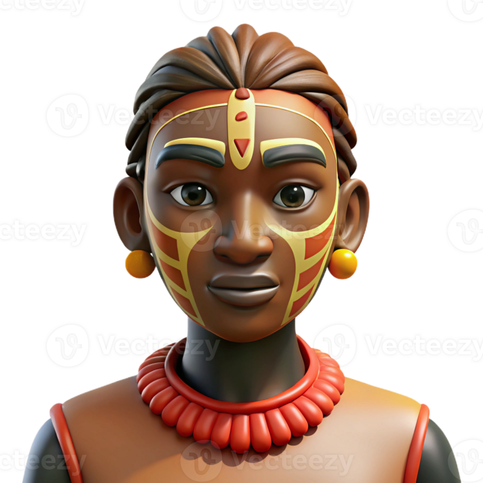 serene minimalist Portrait of a Person with Their Face detailed png