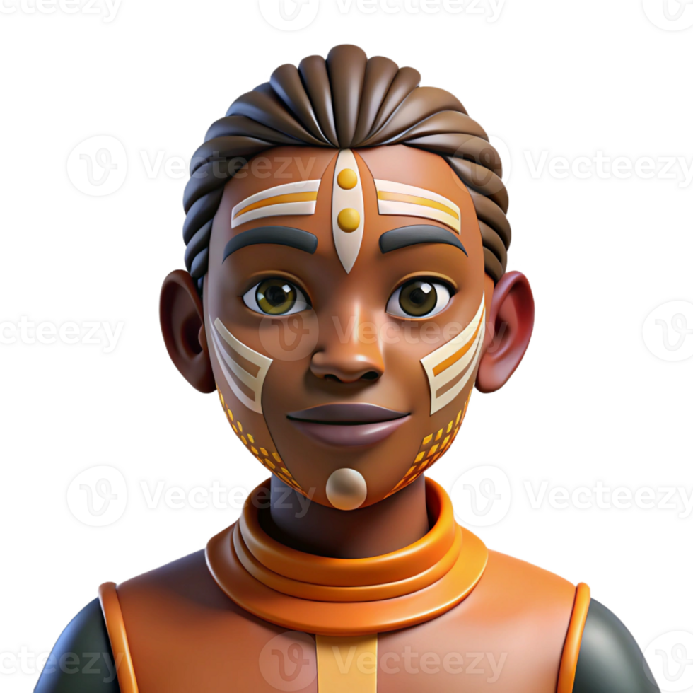 impressive traditional Portrait of a Person with Their Face 4K png