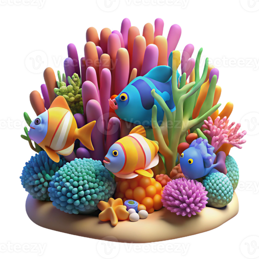 impressive rustic A Vibrant Coral Reef Teeming with authentic png
