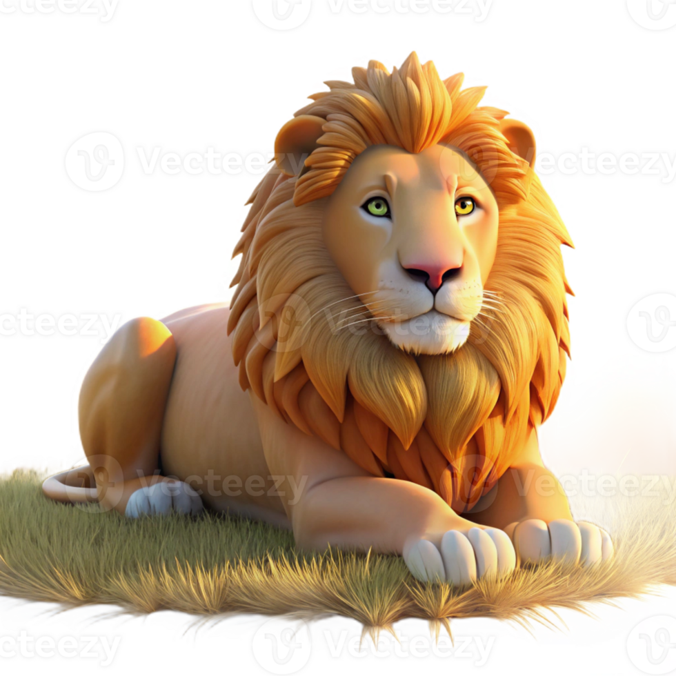 dramatic artistic A Regal Lion Pride Resting in the 4K png