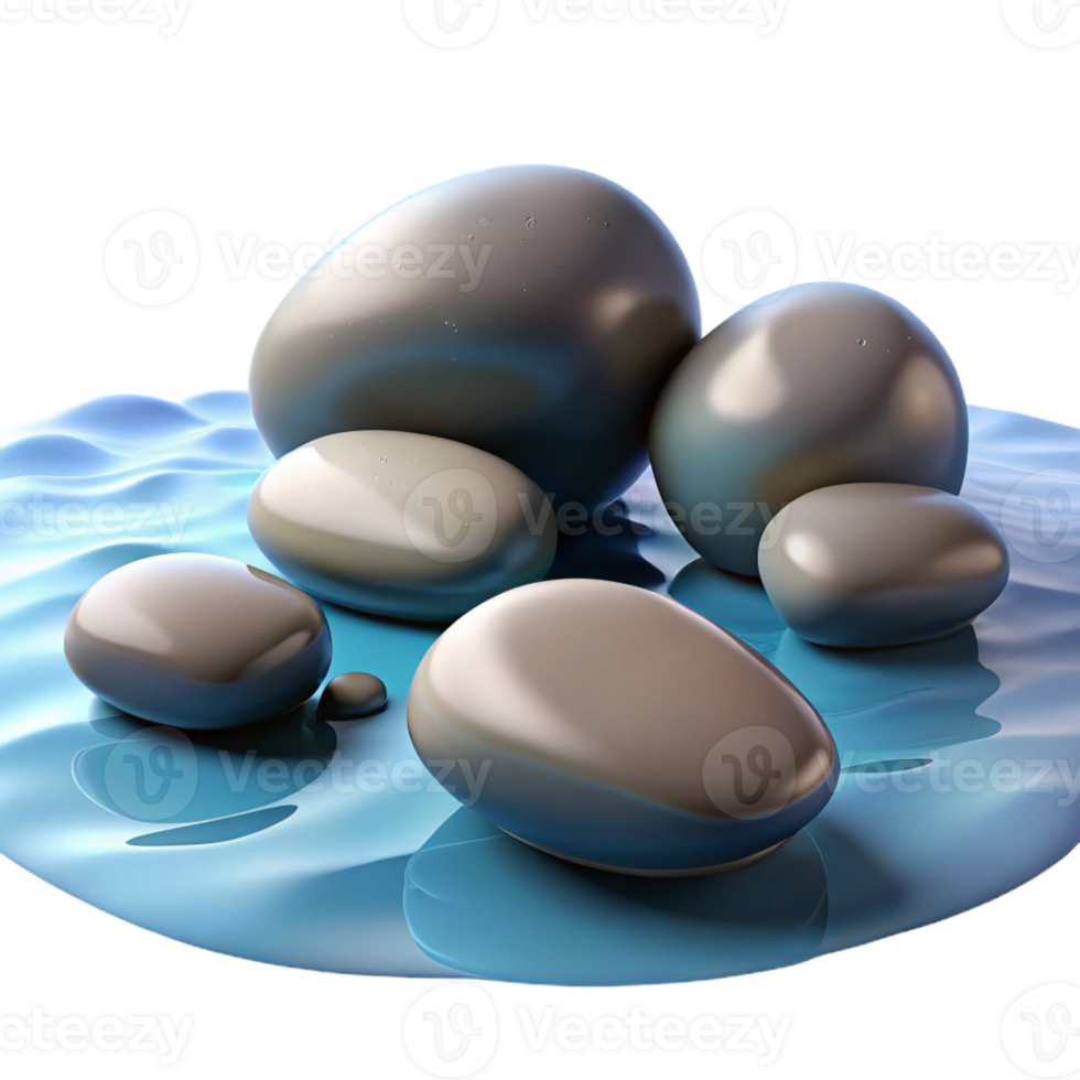 stunning classic A Group of Pebbles Smoothed by Water original png