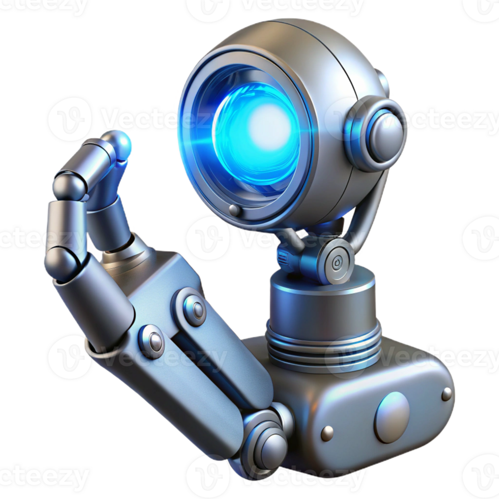 stunning abstract A Gleaming Chrome Robotic Arm Delicately genuine png