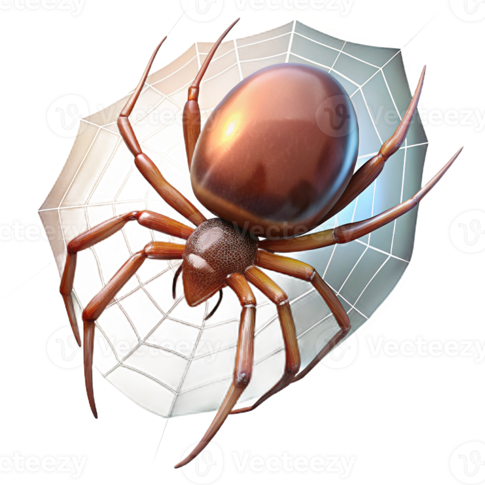 serene minimalist A Spider Spinning a Web in the Early premium png