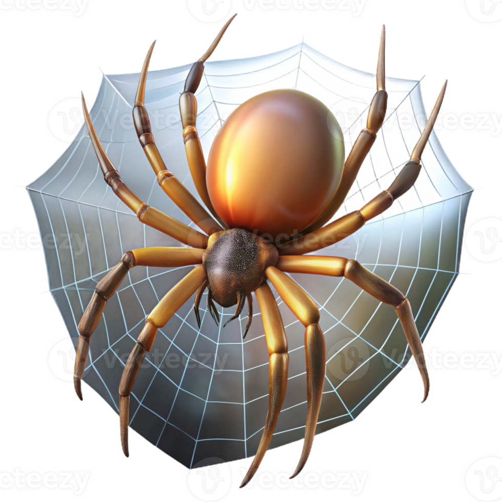 impressive traditional A Spider Spinning a Web in the Early high quality png