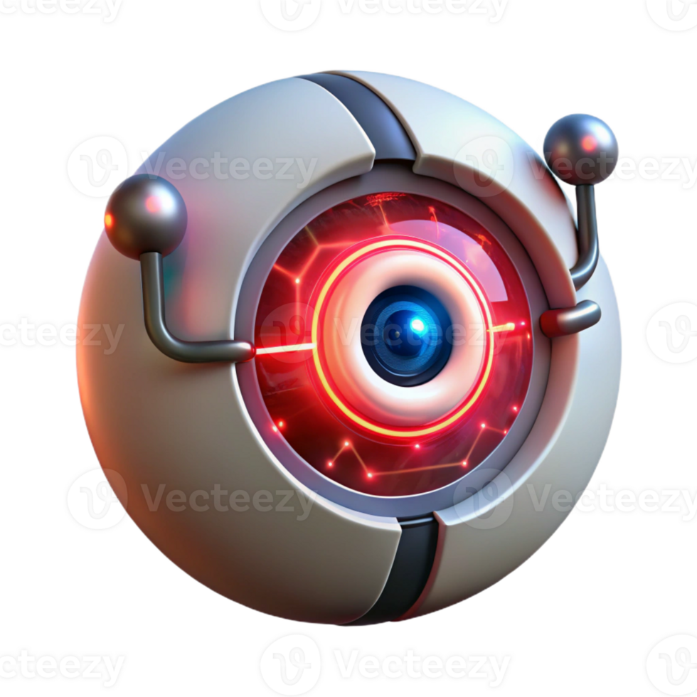 magnificent modern A Close Up of a Robotic Eye Iris detailed png