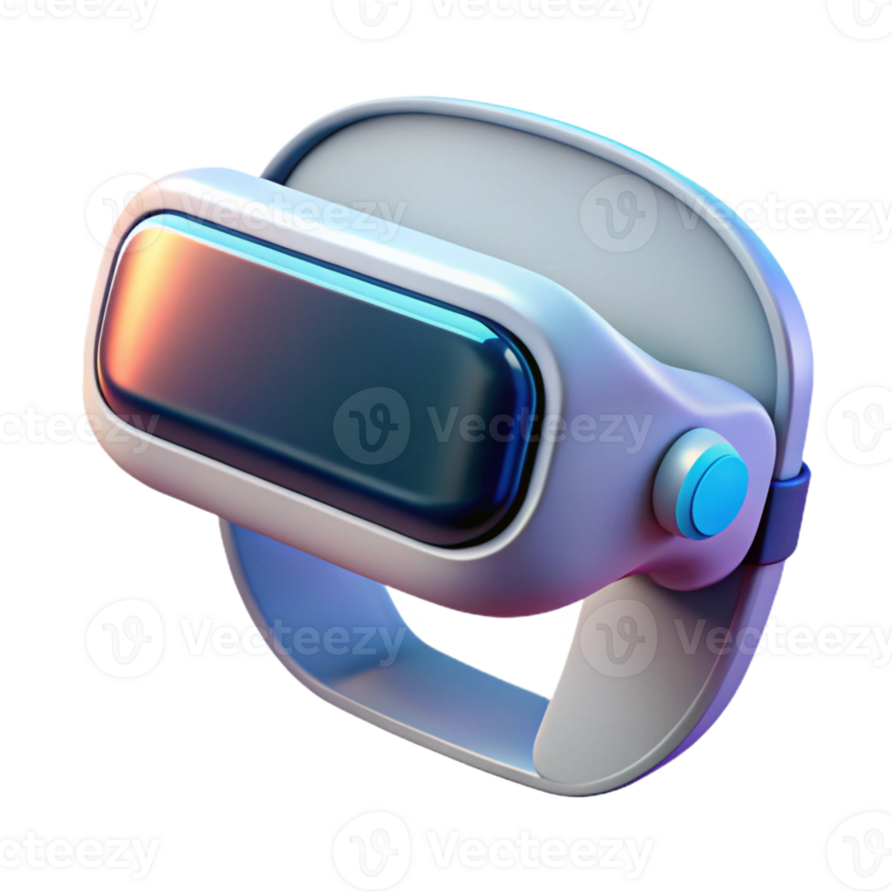 serene creative A Virtual Reality Headset Displaying a detailed png