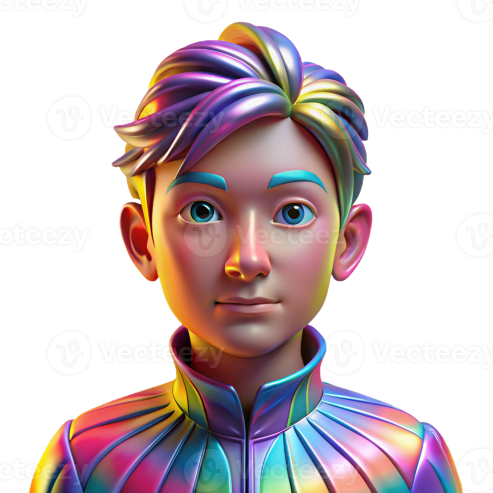 impressive modern Portrait of a Person with a Kaleidoscope exclusive png