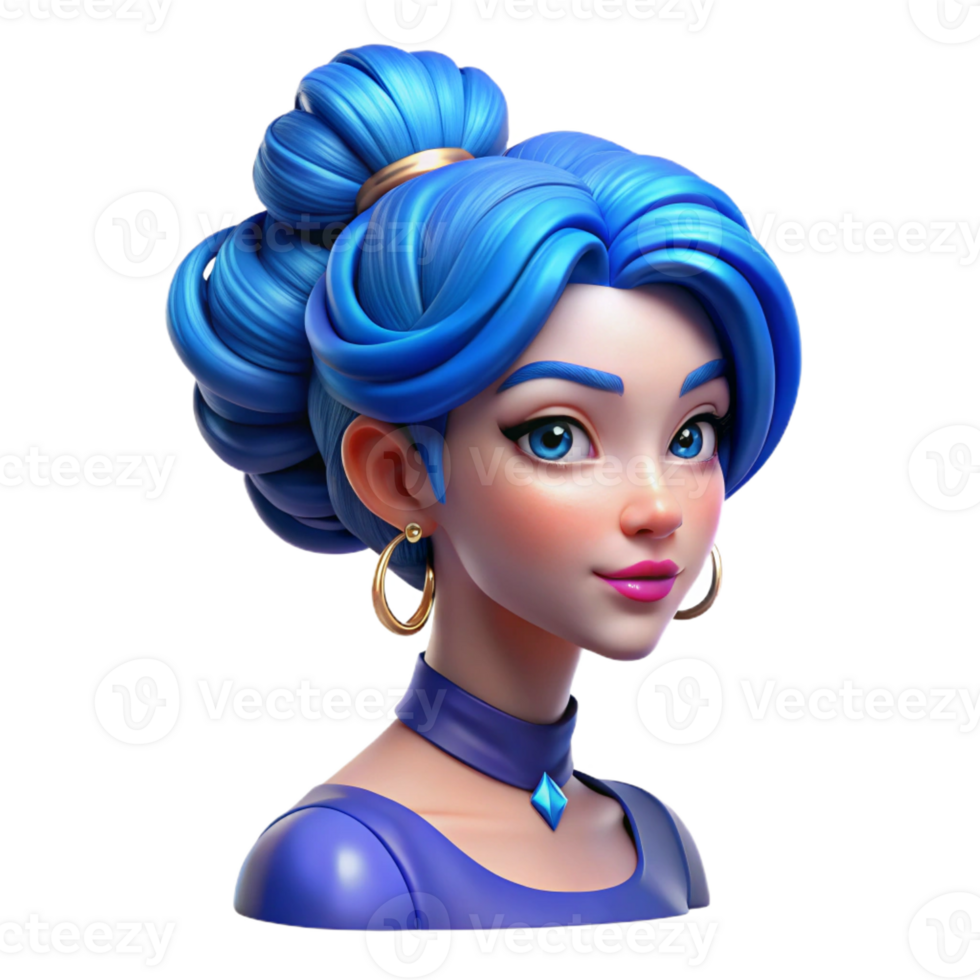 extraordinary classic Portrait of a Young Woman with Vibrant 4K png
