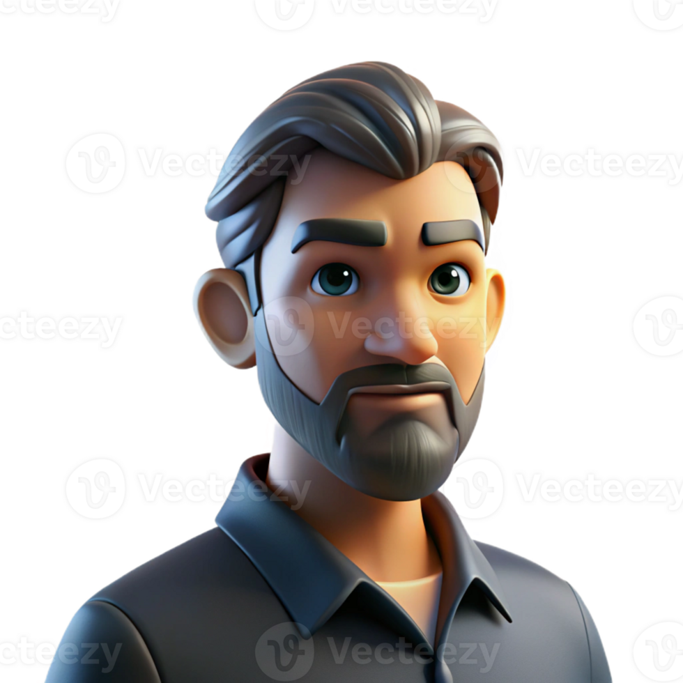 wonderful artistic Portrait of a Middle Aged Man with a professional png