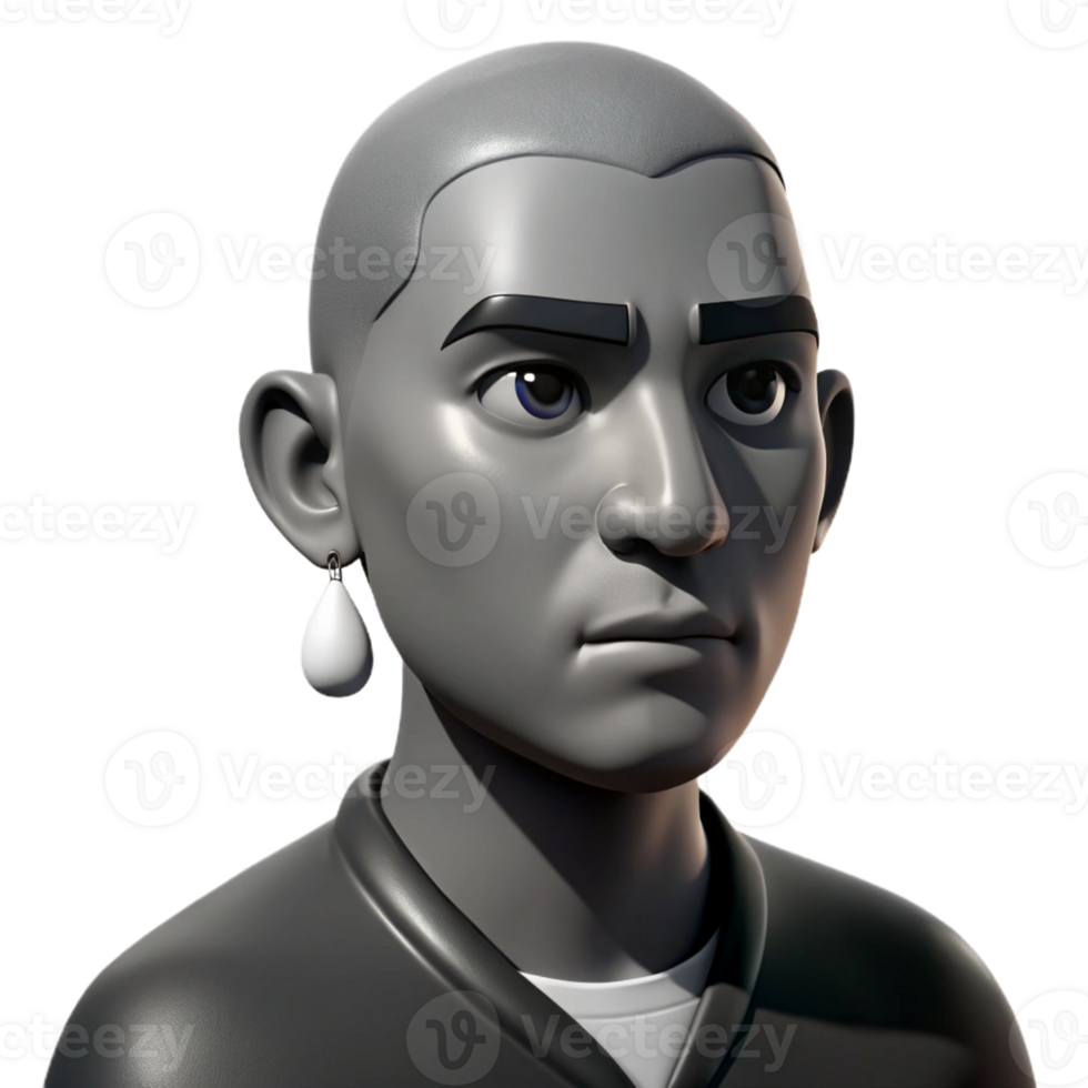 beautiful traditional Portrait of a Young Man with a Shaved original png