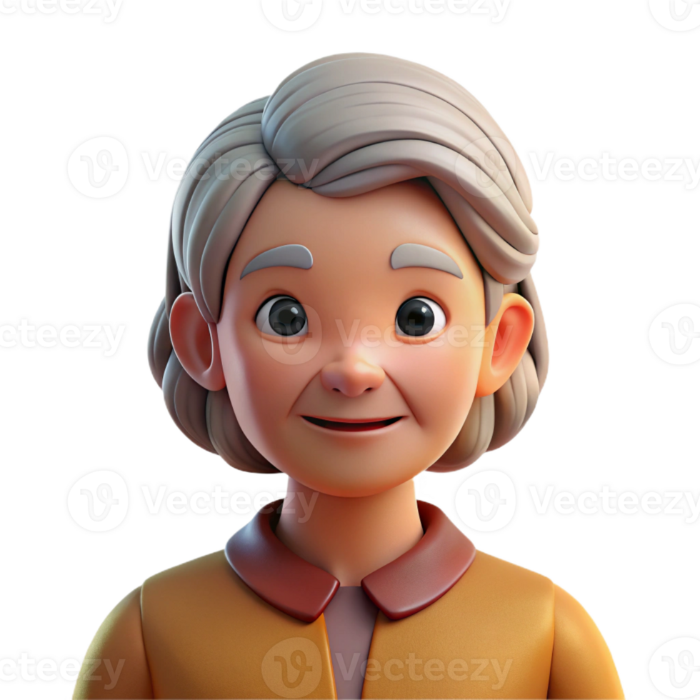 impressive creative Portrait of an Elderly Woman with Kind professional png