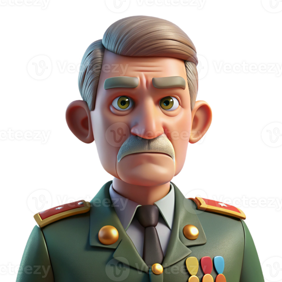 impressive creative Portrait of an Elderly Man with a Stern detailed png