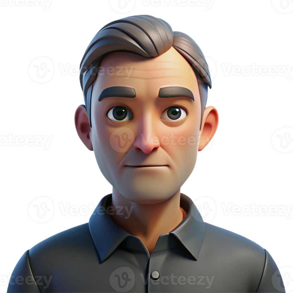 wonderful contemporary Portrait of a Middle Aged Man with a premium png